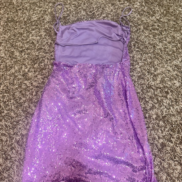 Starstruck Strappy Dress in Lavender Iridescence - Picture 4 of 4